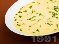 Лимонова крем супа с аромат на пиле